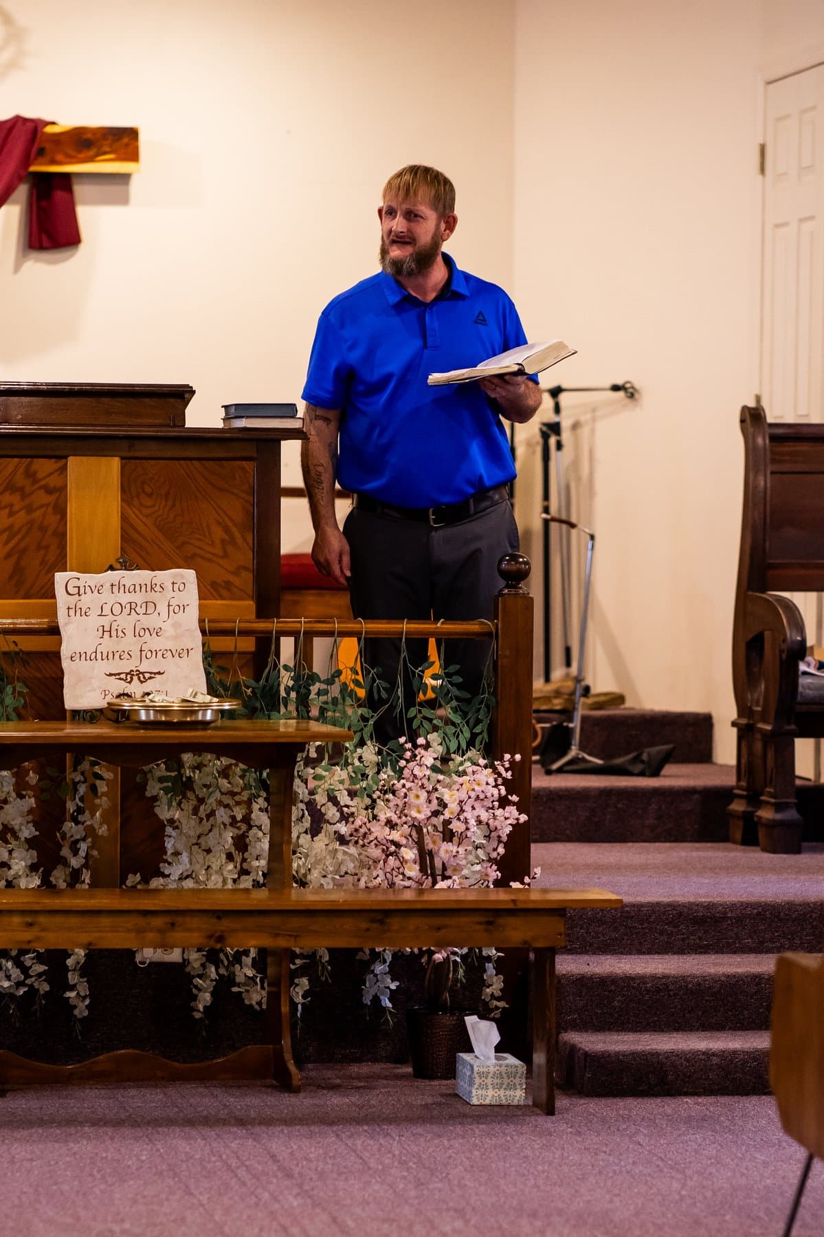 The gospel that saved him — now preached weekly